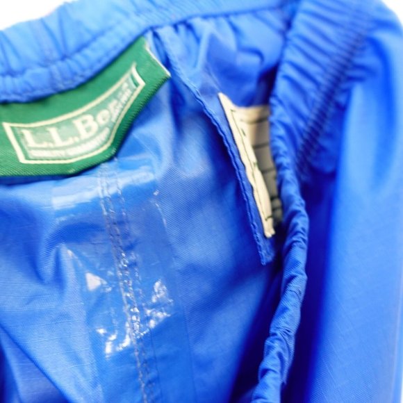 LL BEAN Kids Windbreaker Jogger Pants 10 Blue Nylon Rain Sport Stretch Outdoor - Picture 11 of 11